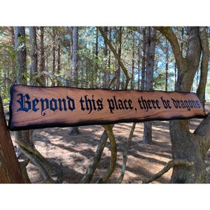 Personalized DnD Wood Sign - Medieval Wall Decor - Dungeons and Dragons Entrance Sign - Roll For Initiative - Gaming Tavern Sign - Gamer