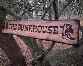Outdoor Western Cowboy Boots Sign  - Custom Wood Ranch Decor - Distressed Wood Bunkhouse Welcome - Horse - Driveway Address - Rustic