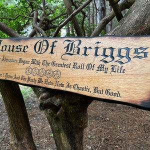 Custom DnD D20 Date Sign - Personalized Dungeons and Dragons - Roll For Initiative - DnD Wedding Gift - Dungeon Master Gift - Medieval Decor