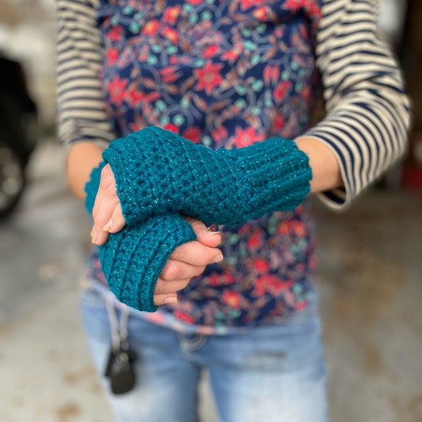 Fingerless Gloves Crochet PDF Pattern