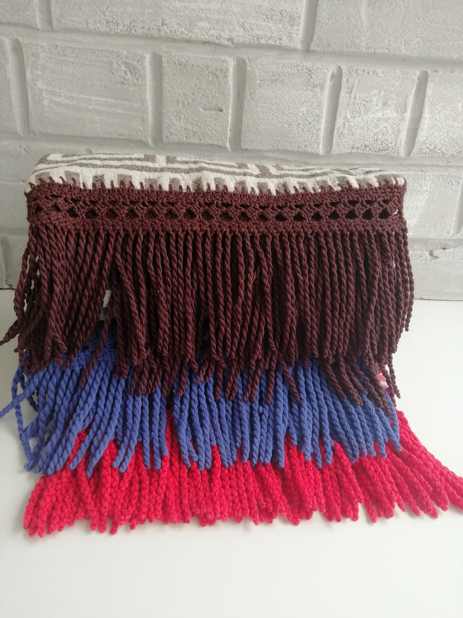 Long crochet fringe with trim crochet pattern / decor for Etsy