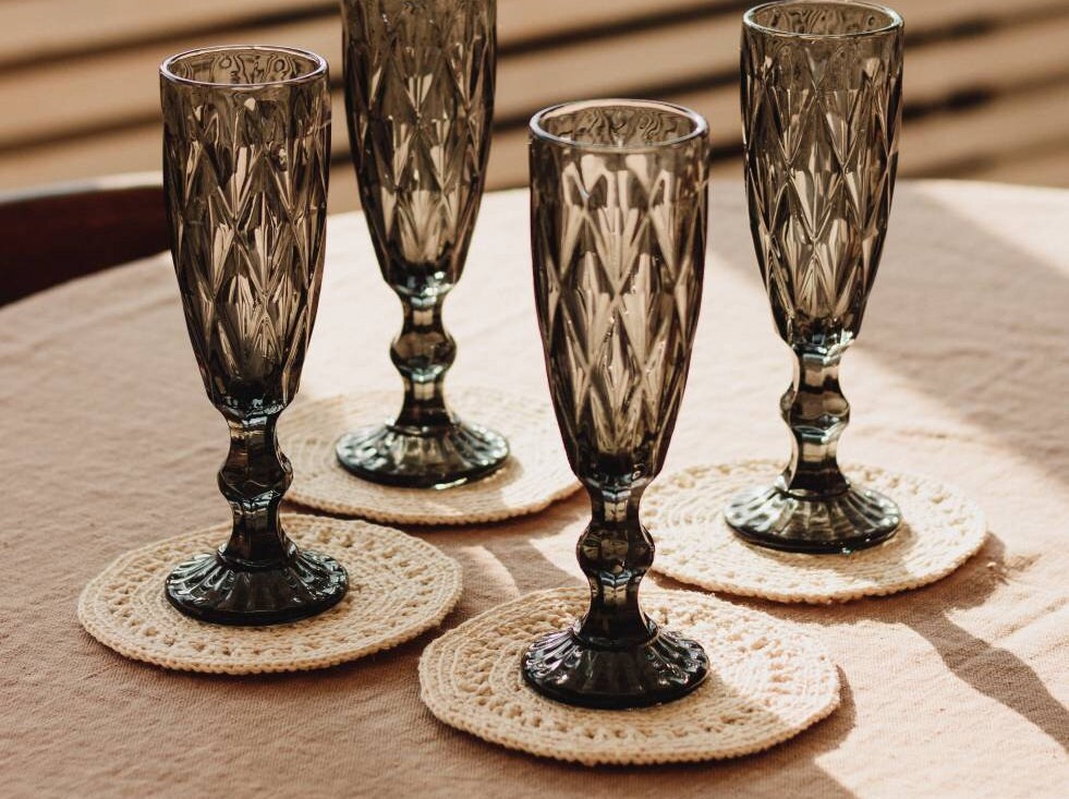 Linen cocktail Coasters Napkins round coasters Farmhouse table Etsy