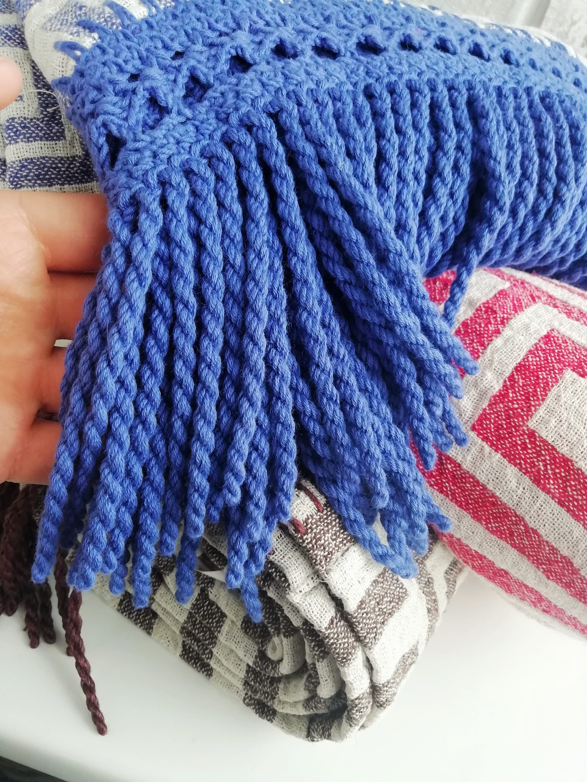 Long crochet fringe with trim crochet pattern / decor for Etsy