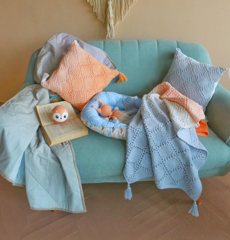 Crochet blanket pattern PDF / easy Tie dye blanket / Crochet Etsy