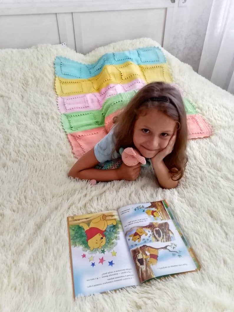 Baby Crib Bedding Boy Girl Newborn Wool Knit Baby Blanket New Etsy