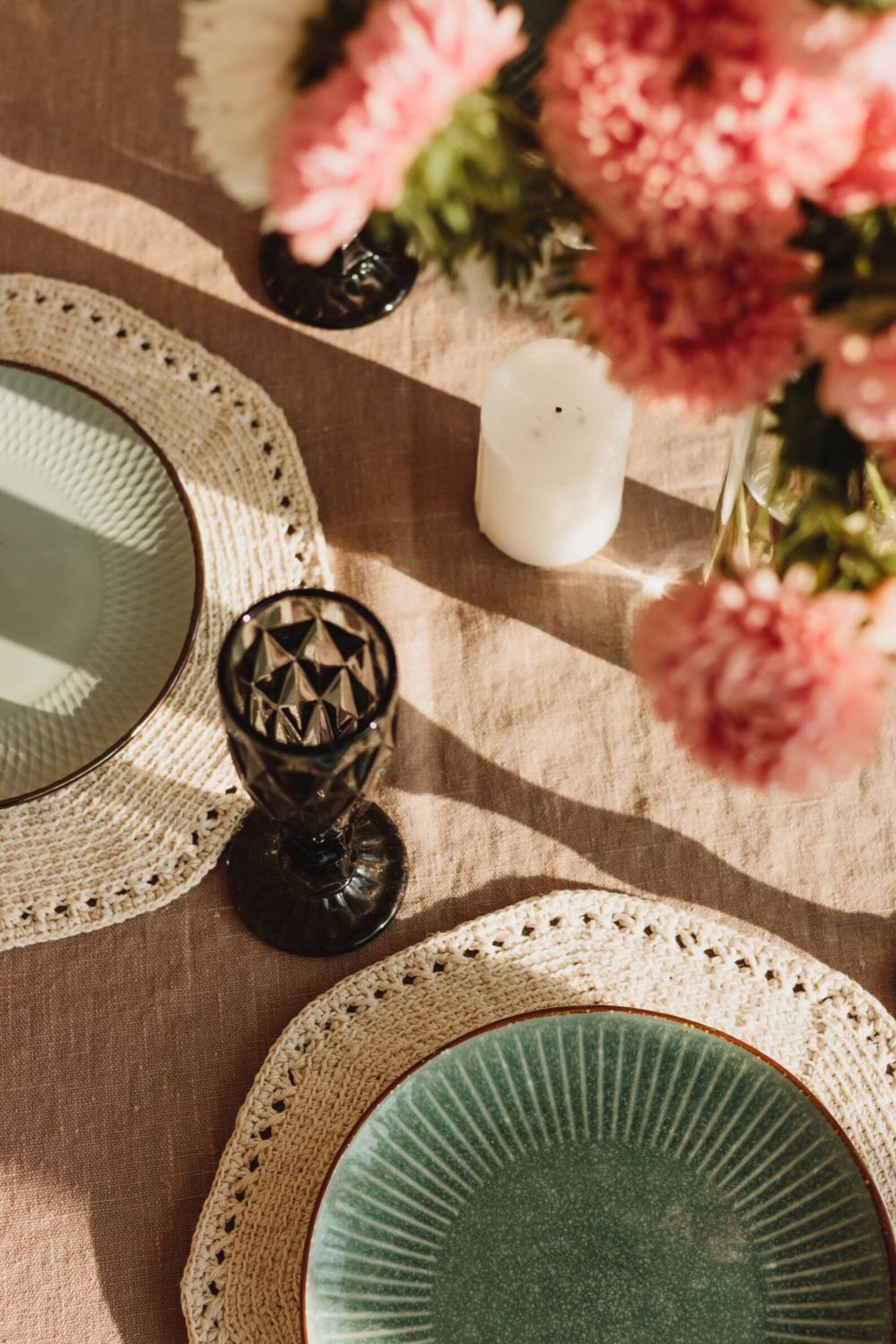 Linen Placemats Farmhouse Table Round Placemats Rustic and Etsy