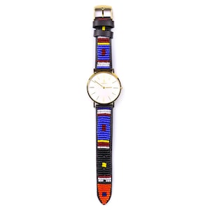 TAI | EAGLE - Handmade Native Maasai inspired, Beaded watch, Beaded bracelet watch, Beaded bracelet.