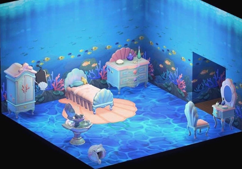 Animal Crossing Underwater/Mermaid Bedroom Furniture Etsy