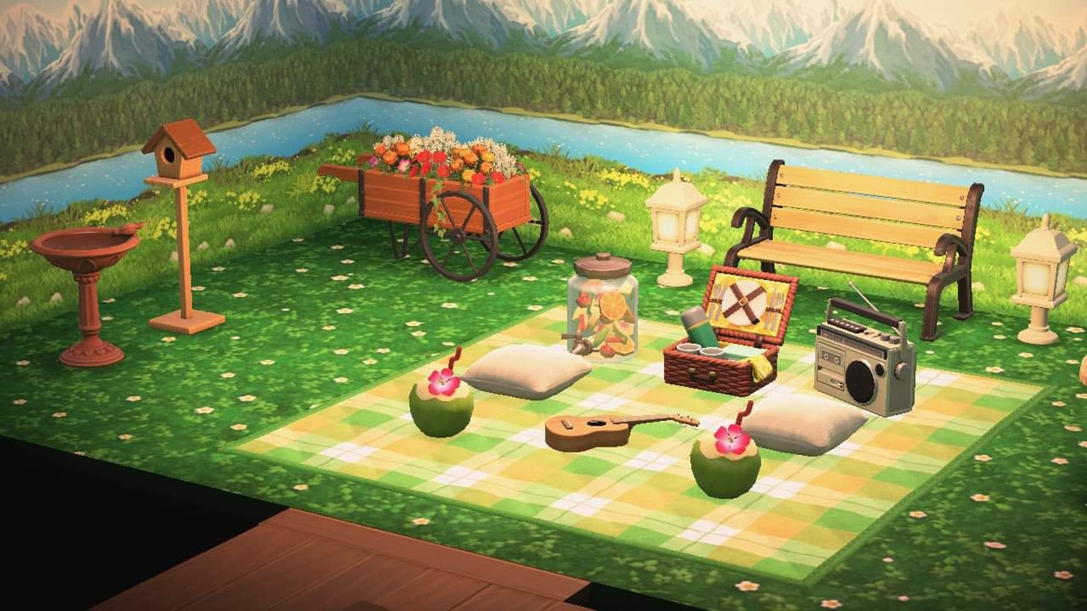 Set de picnic en el jardín 19 piezas ACNH Etsy