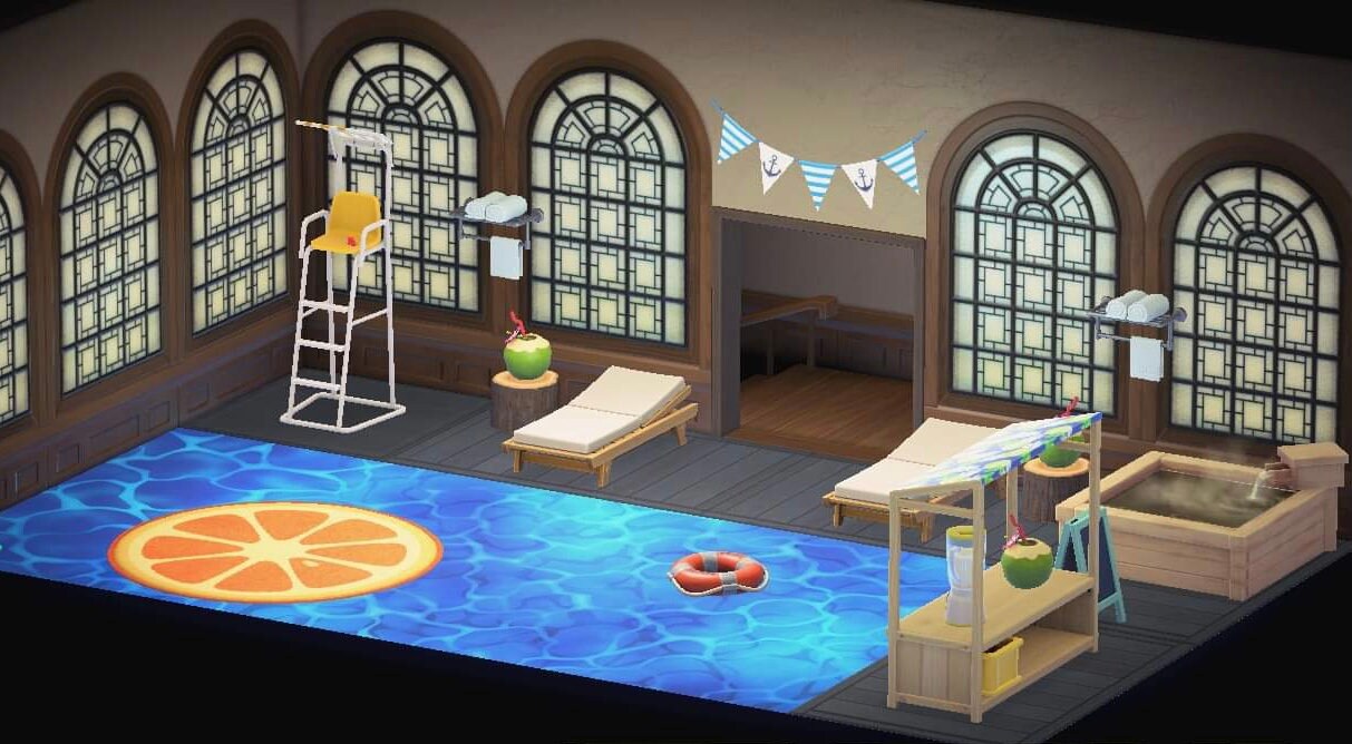 Indoor Pool and Hot Tub with Poolside Drink Stall 24 Pieces Etsy