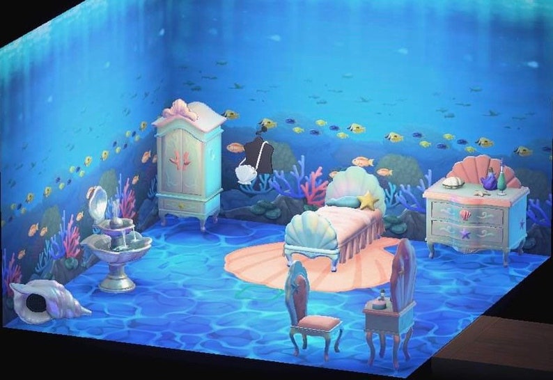 Animal Crossing Underwater/Mermaid Bedroom Furniture Etsy