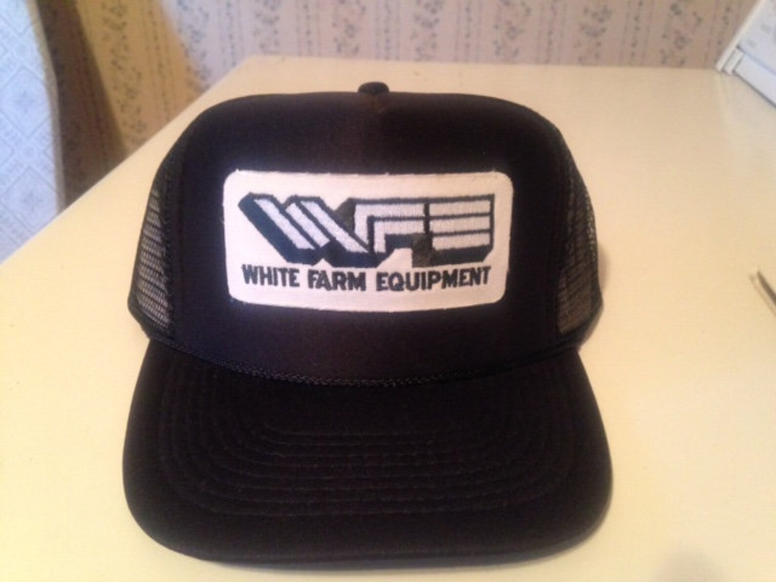 White Farm Equipment hat Etsy