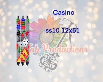 Casino Sublimation Pen Pattern