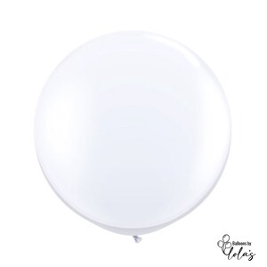 36" White Jumbo Latex Balloons | for Bridal Shower Wedding Photo Shoot Birthday Party | for Balloon Decor Arch Organic Garland Bouquet