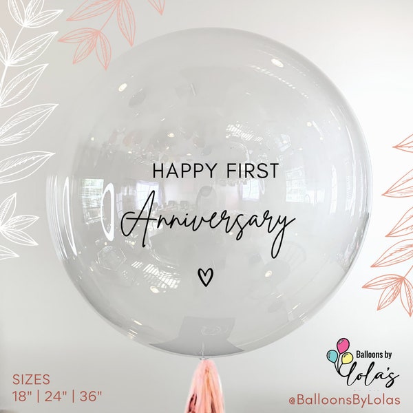 Happy Anniversary Balloons Etsy