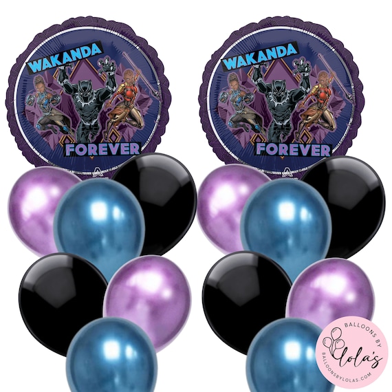 Black Panther Happy Birthday BIG Party Full Set Bouquet Etsy