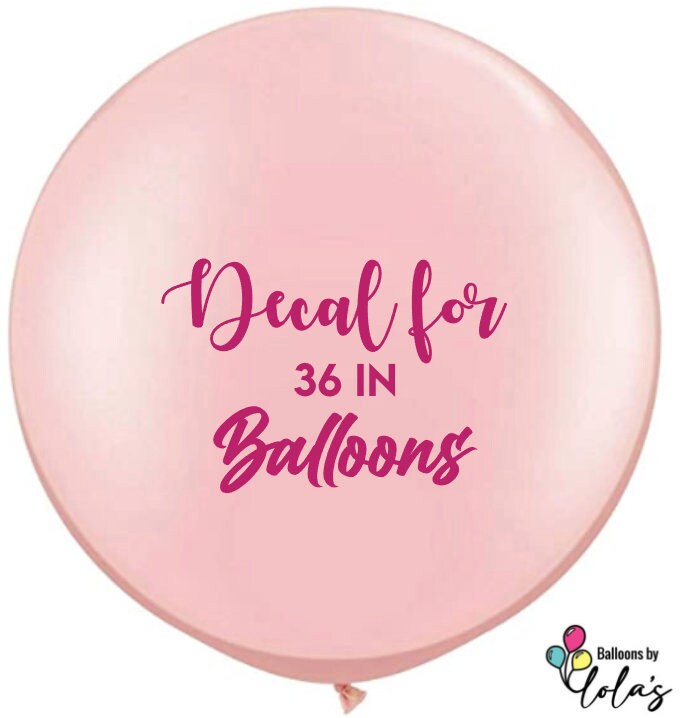 DIY Decal for a 36 Balloon Transfer Tape Design Etsy