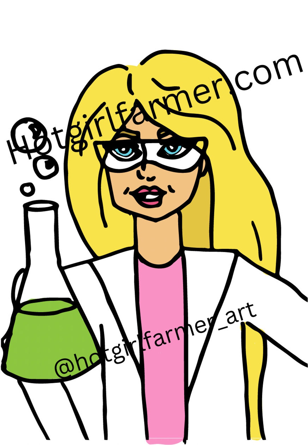 Chemistry Barbie Clipart Graphic Etsy