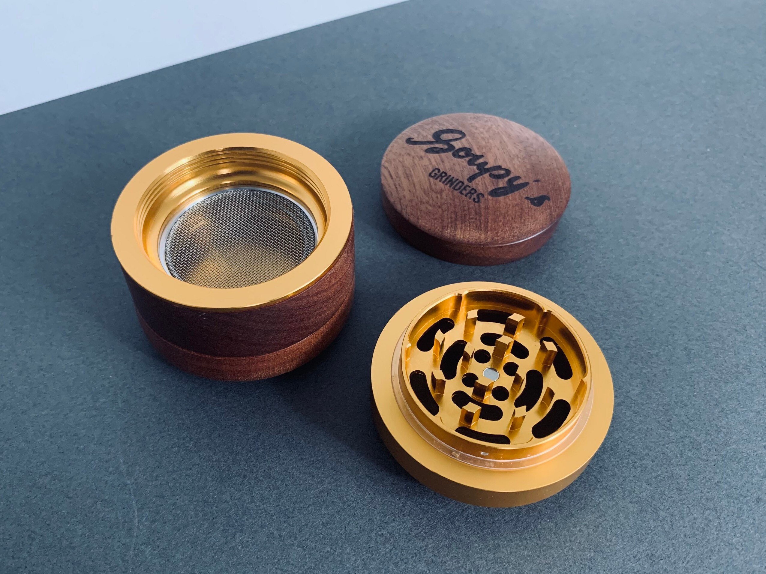 Wooden High Quality Herb Grinder with Kief Catcher 4 Piece Etsy