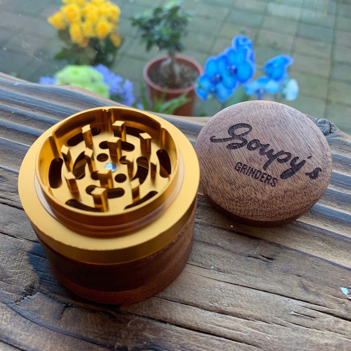 High Quality Large Wooden Herb Grinder with Kief Catcher 4 Etsy