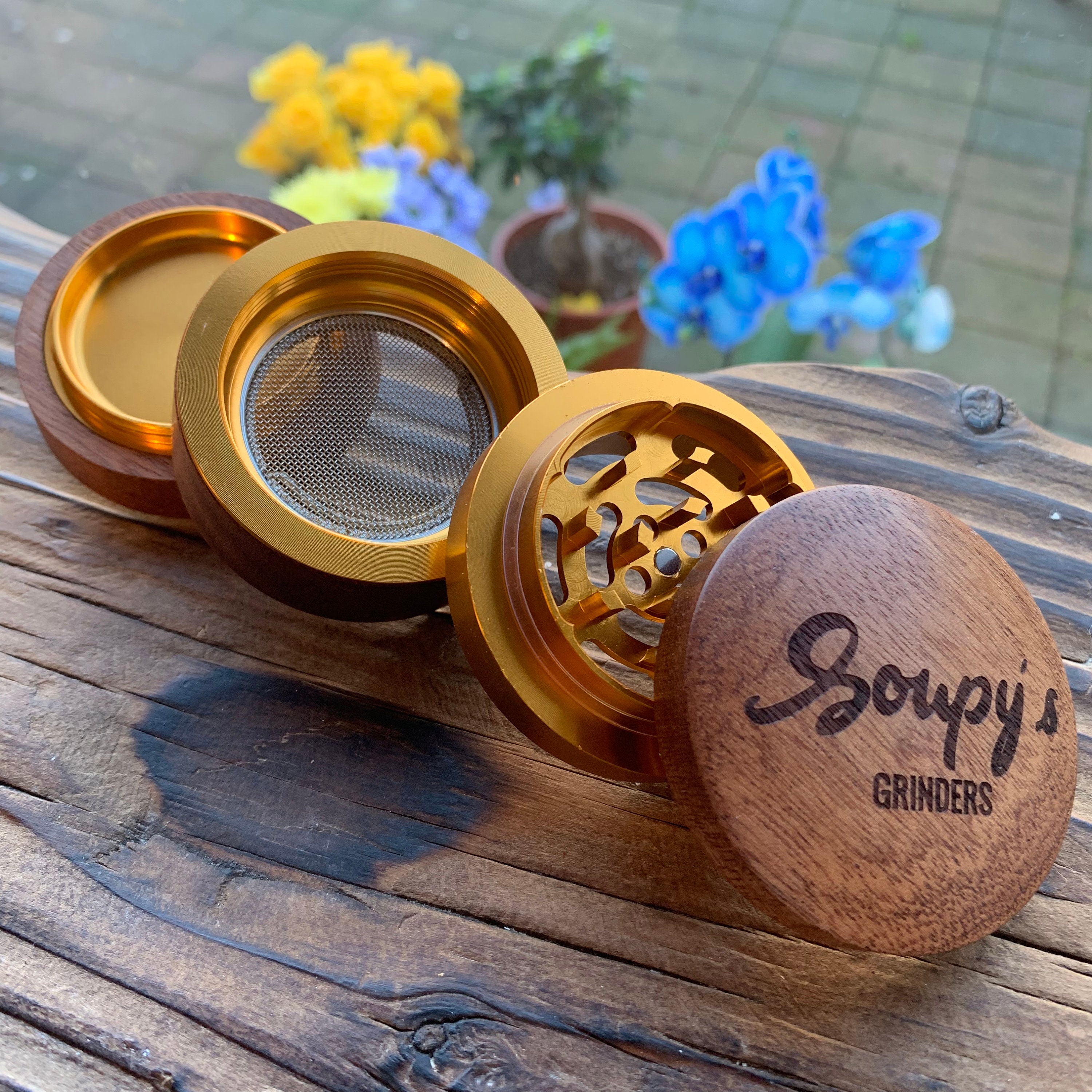 High Quality Large Wooden Herb Grinder with Kief Catcher 4 Etsy