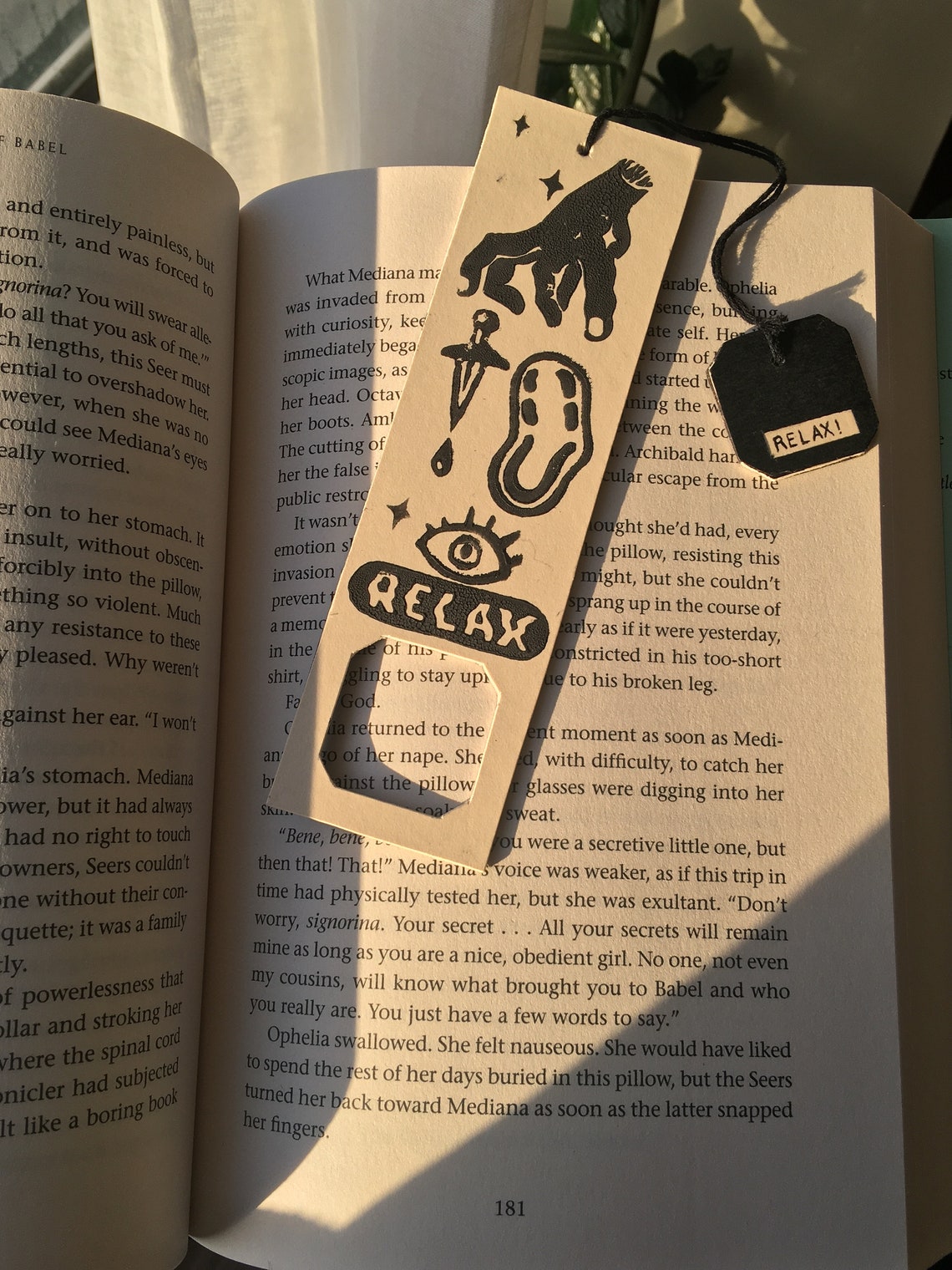 Flash Sheet Black Stamp Cutout Bookmark - Etsy