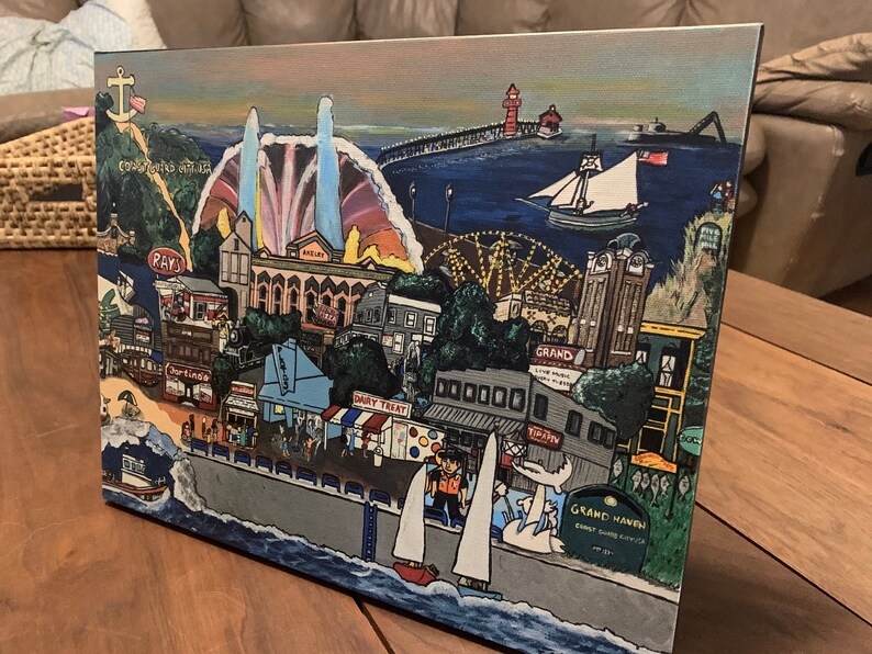 HOME 11x14 Canvas Print wrapped canvas with easel back and Etsy