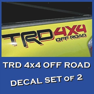 TRD 4x4 OFF ROAD Toyota Tundra Pro Vinyl Decals Stickers Emblems