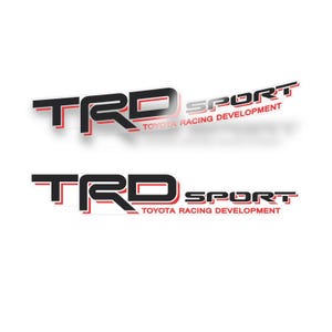 TRD Vinyl Decal Vinyl Stickers Black Red Toyota Sport Racing Tacoma Tundra 4Runner
