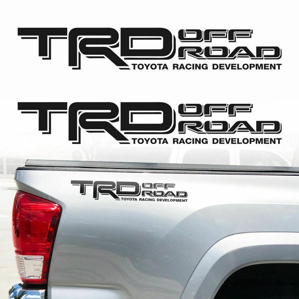 2 Toyota TRD Off Road Decals Stickers Tacoma Tundra Pair Decals Sticker Truck Bedside Vinyl