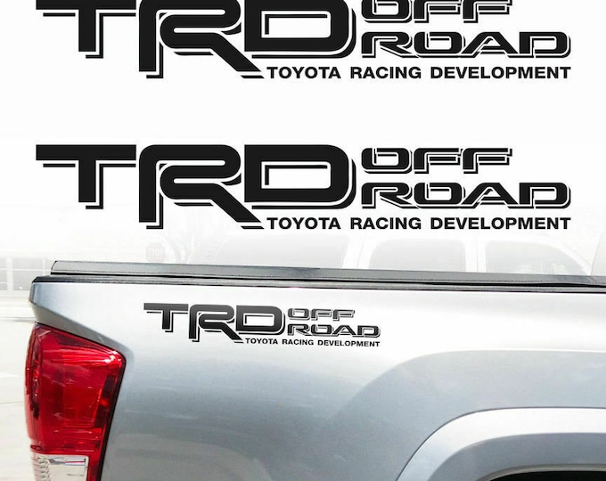 TRD Racing Development Sport 4x4 Decals Fits Toyota Tacoma Tundra Bedside Truck Sticker Vinyl In 5 Colors (2 Pieces - Foto 11