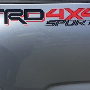 TRD 4x4 SPORT Toyota 2016 Vinyl Decals Stickers Logo Rear Panel Letters