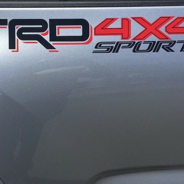 TRD 4x4 SPORT Toyota 2016 Vinyl Decals Stickers