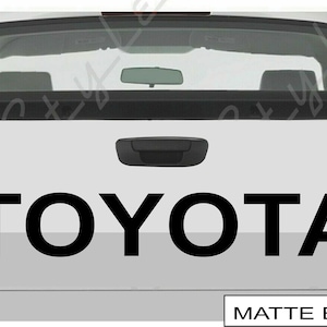Calcomanía de vinilo brillante para portón trasero de Toyota, de 31&quot; de ancho, para camioneta, con el logotipo de los años 80, 90 y 2000.