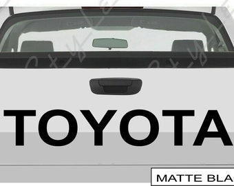 Toyota Tailgate Decal: 31" Glossy Vinyl Truck Bed Sticker
