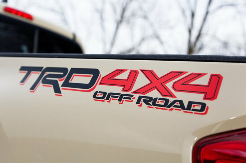 TRD 4x4 OFF ROAD Toyota Tundra Pro Vinyl Decals Stickers | Etsy