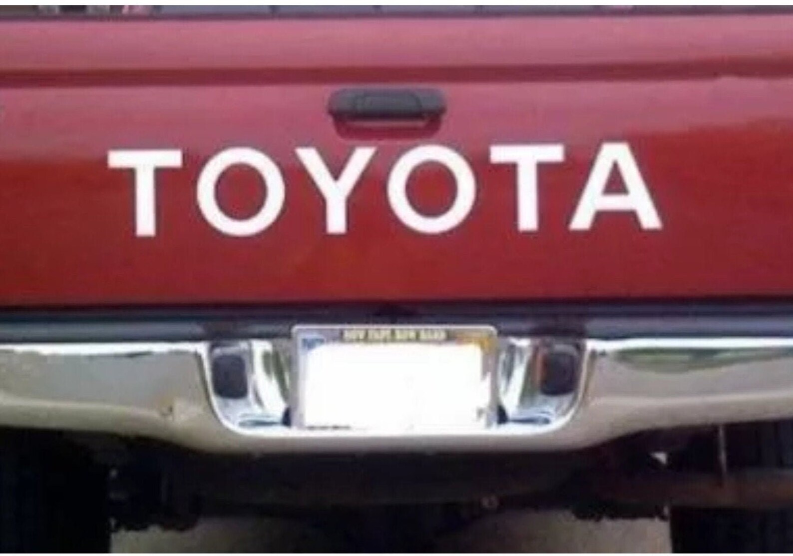 TOYOTA tailgate decal for truck bed vinyl 24 wide black Etsy