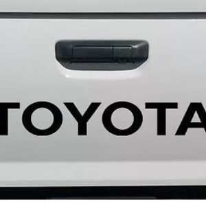 TOYOTA tailgate decal for truck bed vinyl 24" wide black or white USDM sticker glossy vinyl logo 4x4