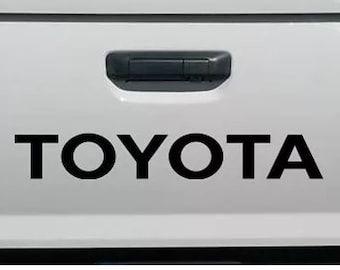 TOYOTA tailgate decal for truck bed vinyl 24" wide black or white USDM sticker glossy vinyl logo 4x4 Cab