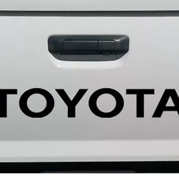 TOYOTA tailgate decal for truck bed vinyl 24" wide black or white USDM sticker glossy vinyl logo 4x4 Cab