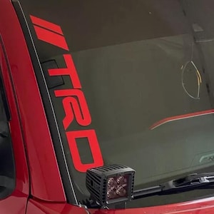 TRD WINDSHIELD Car Premium STICKER vinyl Corolla Camry Supra etc