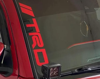TRD WINDSHIELD Car Premium STICKER vinyl Corolla Camry Supra etc