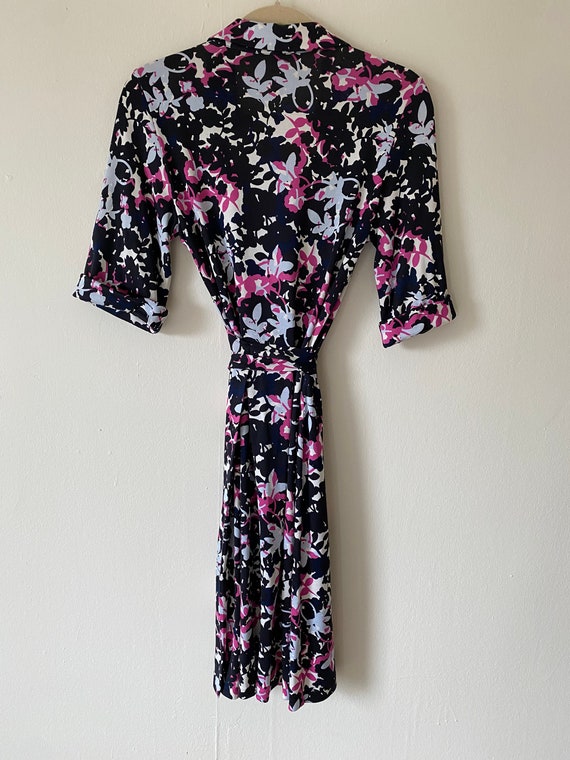 Diane von Furstenberg Silk Wrap Dress, Botanical … - image 3