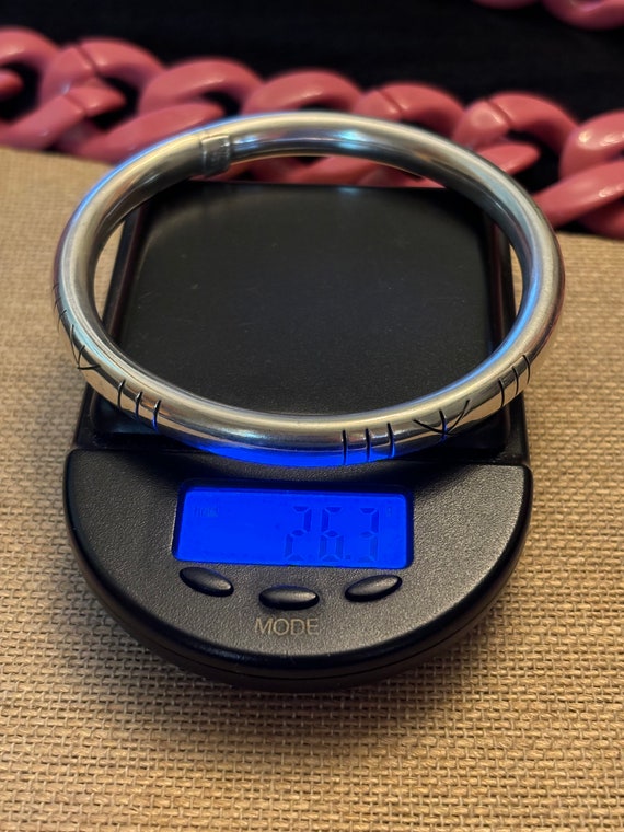 Vintage Mexican Silver Dome Bangle 925 Vintage Mexican Sterling