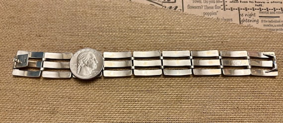 Silver 800 Rectangular Link Bracelet, European Si… - image 7