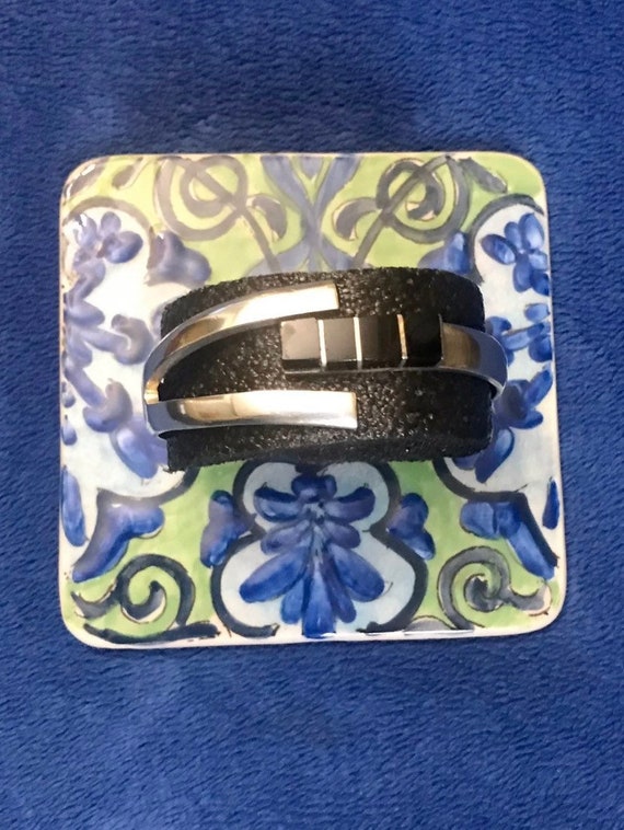 Heavy Taxco Sterling Silver Clamper Bracelet, Heav