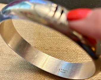 アクセサリー Vintage Mexican Silver Dome Bangle 925 Vintage Taxco Sterling Silver Dome Bangle Bracelet, Mexican