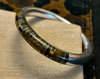 アクセサリー Vintage Mexican Silver Dome Bangle 925 Vintage Mexico Silver Dome Shaped Bangle Bracelet, Mexican