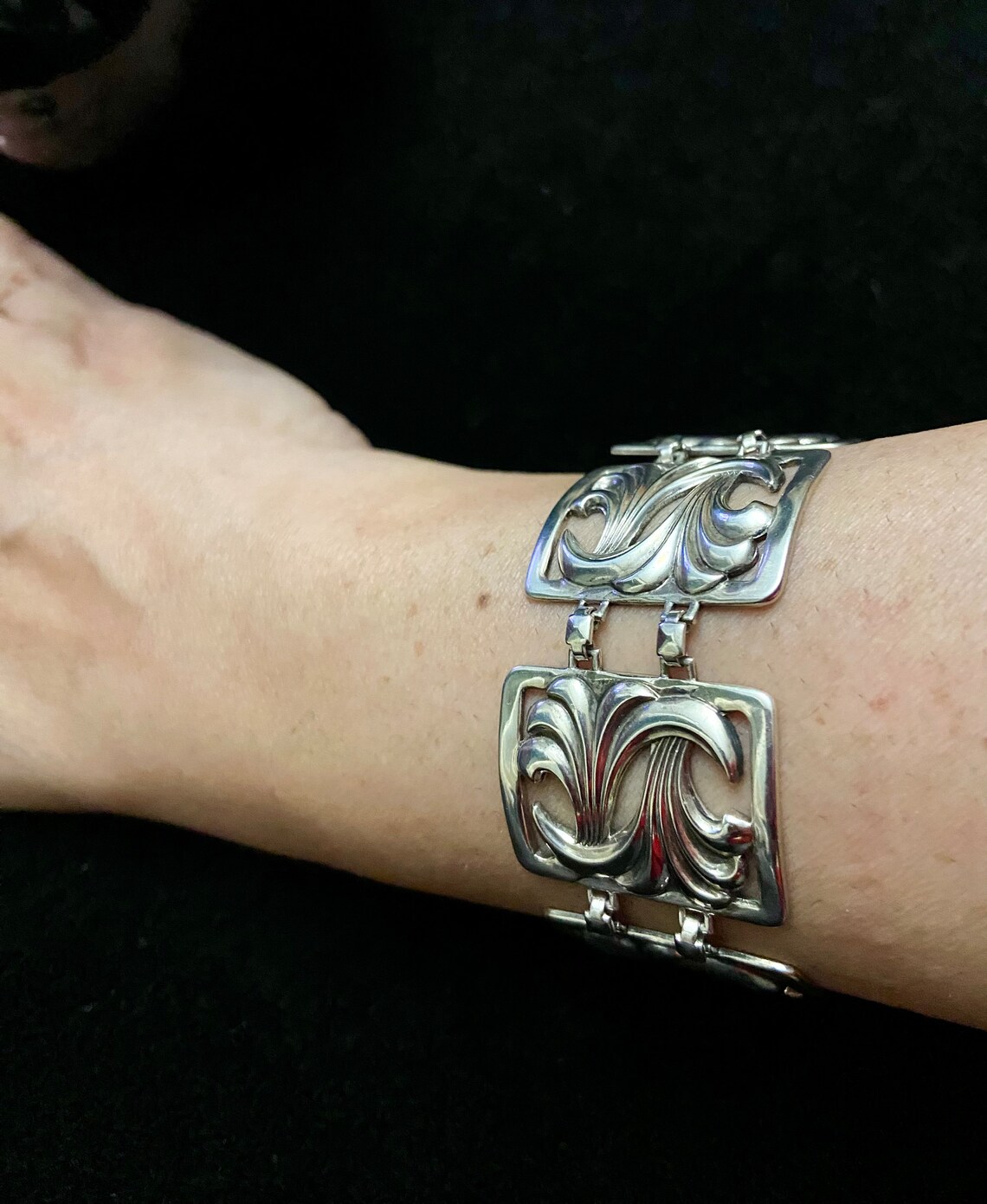 Vintage 1940s W. E. Richards Jewelry Sterling Silver Art Deco - Etsy