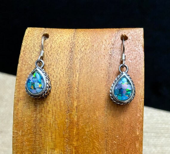 Silver & Opal Gemstones Jewelry, Set of Earrings … - image 6